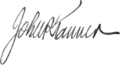 Signature de John Riley Tanner
