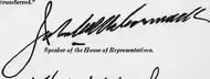signature de John William McCormack
