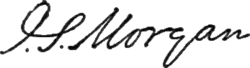 signature de Junius Spencer Morgan