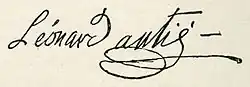 signature de Léonard