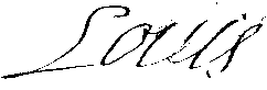 Signature de Louis de France