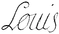 Signature de Louis de France