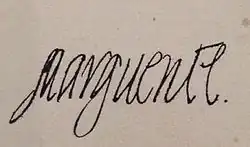Signature de Marguerite de France