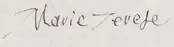 Signature de Marie-Thérèse d'Autriche