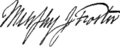 Signature de Murphy J. Foster
