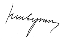 signature de Nikolaï Chvernik