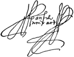 signature de Pánfilo de Narváez