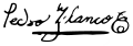 Signature de Pedro Blanco Soto