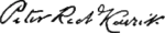 Signature de Peter Richard Kenrick