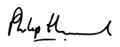 Signature de Philip Hammond