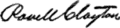 Signature de Powell Clayton