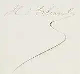Signature de Henri d’Orléans