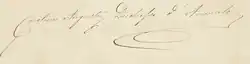 signature de Marie-Caroline de Bourbon-Deux Siciles