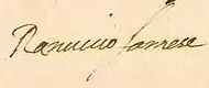 signature de Ranuce Ier Farnèse