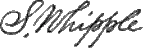 signature de Squire Whipple