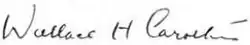 signature de Wallace Hume Carothers