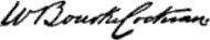 signature de William Bourke Cockran