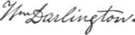 signature de William Darlington