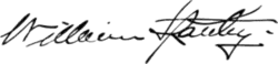 signature de William Stanley Junior