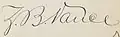 Signature de Zebulon Baird Vance