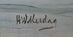 signature de Hendrik Willem Mesdag
