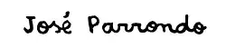 signature de José Parrondo