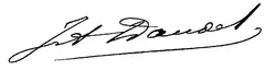 signature de Julia Daudet
