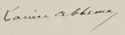signature de Louise Abbéma