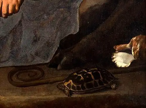 Silène ivre, détail, 1626, musée de Capodimonte, Naples