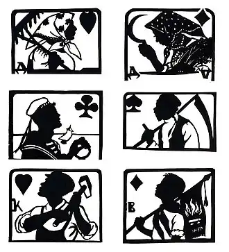 Jeu de cartes, « Héros de la Révolution », années 1920.