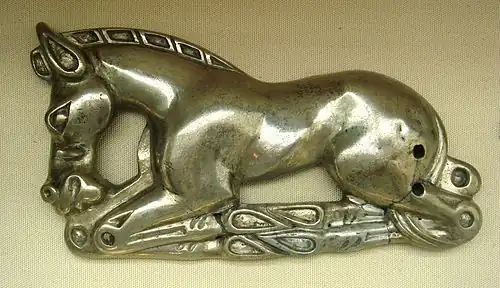 Cheval en argent, IVe~Ier&nbsp;siècle&nbsp;av. J.-C., British Museum.