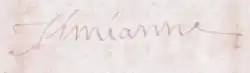 signature de Jacques de Simiane