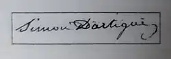signature de Simon d'Artigues