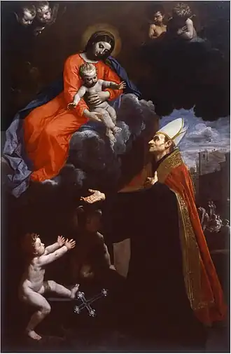 Vierge à l'Enfant avec saint Thomas de Villanova.