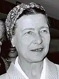 Simone de Beauvoir en 1967.