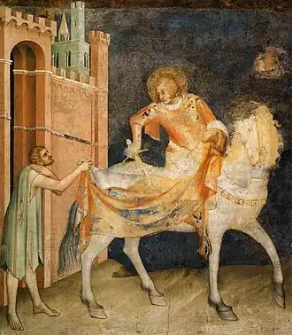 San Martino donne le manteau