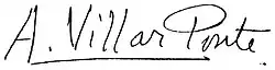 signature d'Antón Villar Ponte