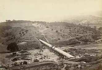 Le siphon de la Lauvière en 1870.