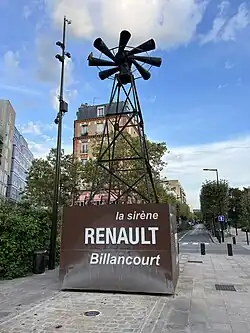 La sirène de l'usine place Jules-Guesde.