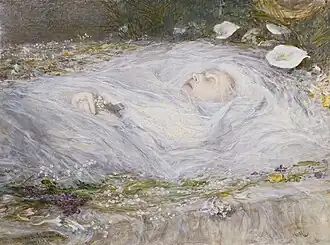 La reine Victoria sur son lit de mort, par Sir Hubert von Herkomer, 1901, Royal Collection