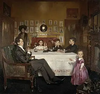 William Orpen, "A Bloomsbury Family", 1907.