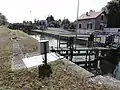 Canal de la Sambre à l'Oise écluse no&nbsp;28 à Sissy.