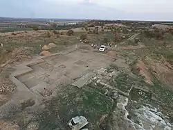 Vue des fouilles de l'Université Rennes 2