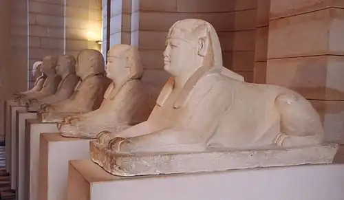 Allée des Sphinx de Saqqarah, IIIe&nbsp;siècle.