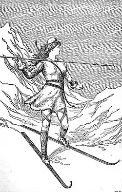 Skadi d'après H.L.M. (1901).