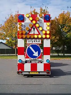 Signalisation routière lumineuse mobile (Danemark)