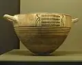 Skyphos corinthien aux oiseaux, style géométrique récent, 740-730 avant l'ère commune (AEC), musée du Louvre