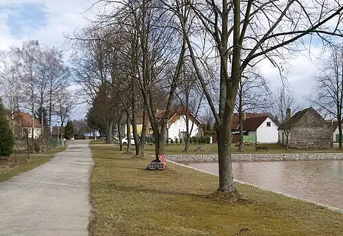 Étang à Slavošovice.