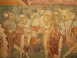 Soldats endormis près du tombeau du Christ.