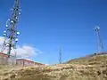 Tours de communication sur Slieve Croob.